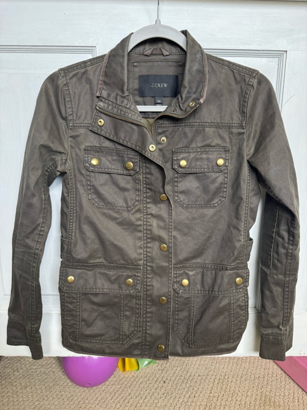 J. Crew Women's Utility Jacket with Brass Hardware